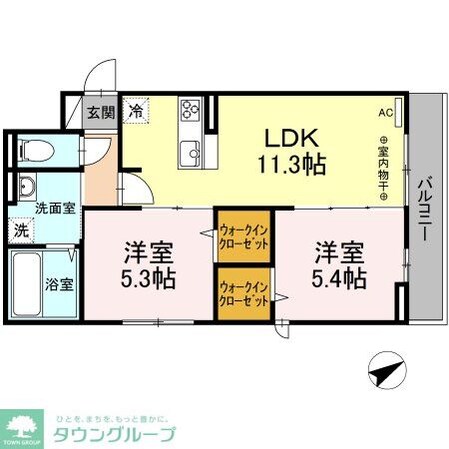 メゾン ド フルールの物件間取画像
